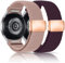 chinbersky Nylon Trenzado Correa Compatible con Samsung Galaxy Watch 7/6/5/4 Correa 40mm 44mm/Galaxy Watch 5 Pro/Galaxy Watch 6 4 Classic Correa Mujer Hombr, Cierre Magnético Sport Elástica Correas