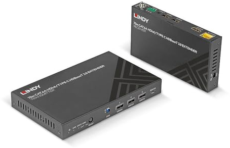 HDMI KVM Extender 4K60 Cat.6A & Type C HDBaseT 3.0 70m