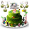 39 Stück Tortendekoration Cake Topper Set, Figuren Set, Kuchen Deko, Muffin Deko, Tortenaufleger Cupcake Topper Deko Kindergeburtstag Party Geburtstag Deko Tortendeko Geburtstag