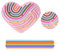Heart Cuore Sensorik Activity Board, Rosa Silicone Sensory Fidget Gioco Toys con 11 Aste per Bambini dai 3 Anni e Adulti, Giocattolo Sensoriale Double Face per Alleviare lo Stress, ADHD e Autismo