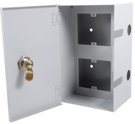 Housoutil Schutzkasten Edelstahl Für Aussensteckdose Schaltkasten Mit Schloss Wetterfest Für Steckdosen Im Freien Platz Für Verschiedene Typen Regen Und Wasser Widerstehend