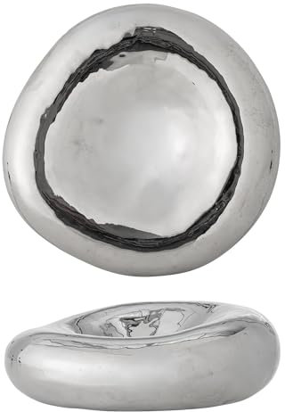 Bloomingville Shine Schale, Silber, Steingut, T18xH6 cm