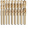 Juego de brocas de cobalto de vástago pequeño de 12 mm y 20 mm para carpintería de metal, acero de alta velocidad, dureza mejorada y resistencia al calor (16 mm)