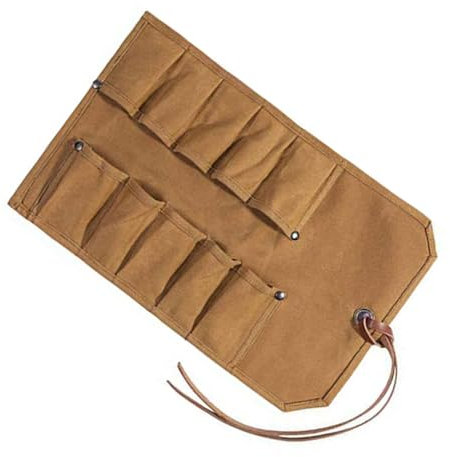 Small Tool Wrench Roll Pouches Chisels Carrying Case Wrench Holder Pouches Organizers for Hammer Gouges Carpenter