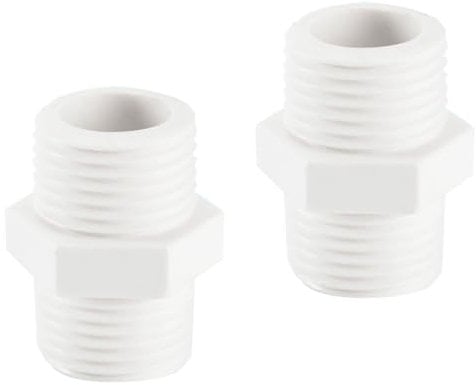 Plastic Washing Machine & Dishwasher Inlet Hose Connector – Pack of 2, Durable & Leak-Proof Replacement for Hoses