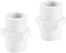 Plastic Washing Machine & Dishwasher Inlet Hose Connector – Pack of 2, Durable & Leak-Proof Replacement for Hoses