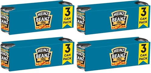 Heinz Baked Beanz, 3 x 200g (Pack of 4)