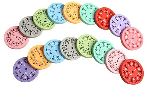 Aurera Rechenwirbel - Montessori Fidget Spinner für interaktives Lernen (18 Stück: Komplettset)