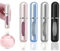 5ml Leakproof Metal Perfume Atomiser Bottle - Premium Travel Spray Bottle with Bottom-Fill Design, 4 Gloss Colours (Black/Silver/Pink/Blue) for Gym, Airplane & Daily Use