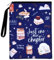 HJZHII Waterproof Book Sleeve, Just One More Chapter Book Covers with Zipper and Front Pocket Washable Books Protector for Readers Lovers Gifts Books Accessories for Travel Vacation
