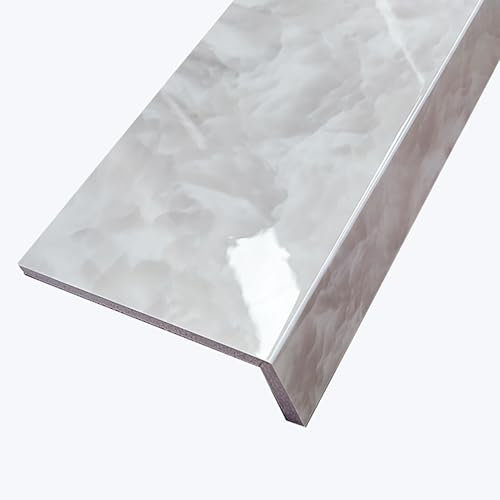 WEKONUMEX Copri davanzale della Finestra, Copridavanzale in Acrilico Composito da 8 mm, Diverse Misure(50x15cm(19.6x5.9in))