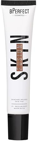 BPerfect Skin Fusion Skin Tint SPF 25 – Lightweight, Buildable Skincare Hybrid for a Radiant, Natural-Look Base – Shade 23 Medium/Deep Warm Beige, 30ml