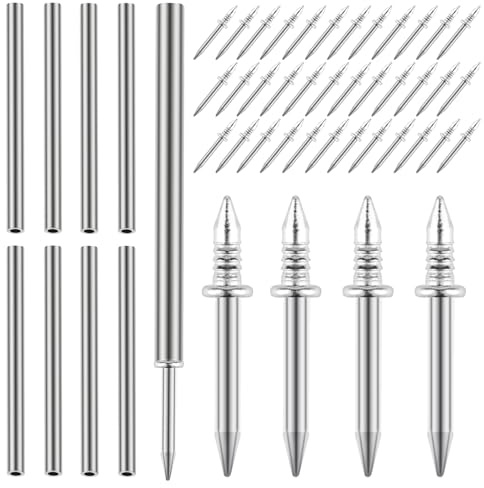 Lot de 800 clous de plinthe à double tête sans couture pour plinthe, clous à double tête sans trace, vis de sécurité invisibles pour clous de meubles en bois, avec 8 outil de manchon