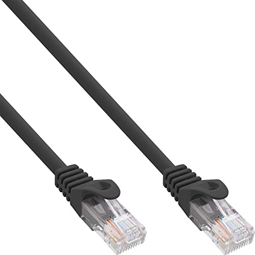 InLine 71450S Patchkabel, U/UTP, Cat.5e, schwarz, 0,5m
