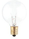 Bulbrite 301010-50PK - 10W - G12 - Candelabra Base - 130V - 2700K - 2,500Hrs - Clear - Incandescent Globe Light Bulbs