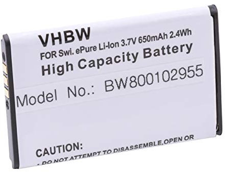 vhbw Batterie Compatible avec Swissvoice Epure L7, fulleco Duo, e-Pure téléphone Fixe sans Fil (600mAh, 3,7V, Li-ION)