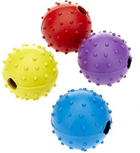 Classic Rubber Pimple Ball With Bell 4.5Cm