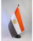 AZ FLAG - Tischflagge Ägypten - 21x14 cm - Arabische Republik Ägypten Tischfahne 14 x 21 Cm - Flaggen