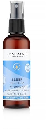 Tisserand Aromatherapie - Sleep Better - Pillow Mist Sleep Spray - Lavendel, Jasmin & Sandelholz ätherische Öle - 100 Prozent natürliche reine ätherische Öle - 100 ml (Verpackung kann variieren)