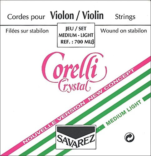 Corelli Violin Saiten Crystal E Stahl mit Schlinge Forte 701F