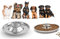 Puppy Bowls for Litter, 2 Puppy food bowl, Stainless Steel Puppy feeding Bowls, Puppy Mush bowl,11.5'', Food Feeding Puppy Weaning Bowl for Small Medium Large Pets, Puppy feeder Bowl, Puppy Saucer