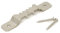 Honbay Photo Frame Accessories, 50PCS Picture Frame Sawtooth Hangers, Double Hole, with 100PCS Nails, Silver