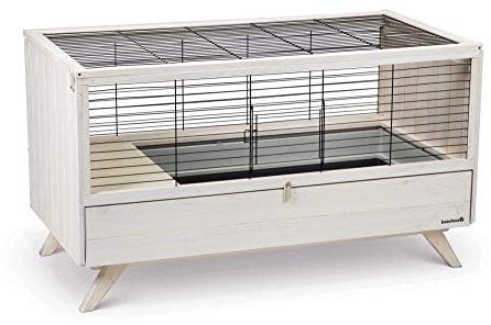 Beeztees K&Bz Alby Kaninchenkäfig für den Innenbereich, Weiß, 120 g, 420 g