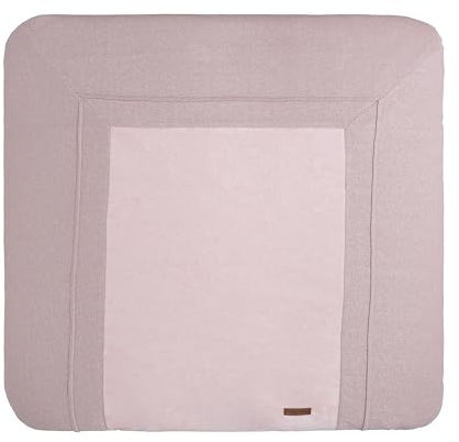 Baby's Only - Baby Wickelauflagenbezug 75x85 cm - Bezug für Wickelauflage Sparkle - Mit subtilen Glitzerelemente - Strickbezug für Wickelunterlage - Aus Baumwolle - Silber-Rosa Melee