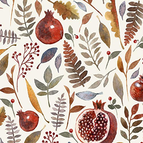 20 Lunch Servietten Granatapfel Blätter Herbst 33cm