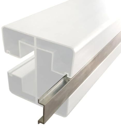 HORI Design Nutleiste aus Aluminium für WPC Sichtschutzzaun im Stecksystem | Passend für HORI Lamellenzaun | Wind- und Sichtschutz für Garten & Terrasse I 190 cm