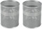 EasyPAG 2 Stück Metall Schreibtisch Organizer Stiftehalter Stiftköcher Makeup Pinsel Halter Utensilienschalen Büro Organisation Zubehör Ablage,Silber