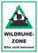 HB-Druck Wildruhezone Hirsche Schild A4 (210x297mm)
