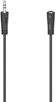 Hama 3.5mm - 3.5mm Buchse Stereo schwarz 1S 5m
