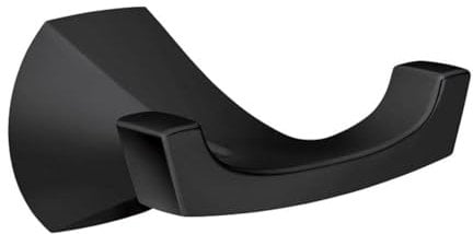 Moen MY8703BL Lindor Matte black double robe hook Matte Black