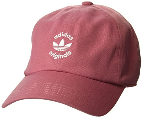 adidas Originals Damen Union Relaxed Fit Adjustable Strapback Cap, Pink Strata/Weiß, Einheitsgröße