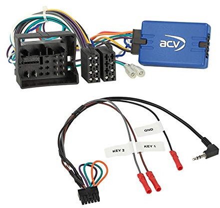 Lenkradfernbedienung Adapter Interface LFB Multi-Anschluss passend für Volkswagen VW Caddy IV kompatibel mit verschiedenen Autoradios