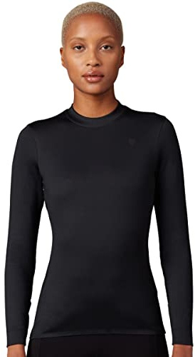 Fox Racing - Womens Tecbase Fire Ls Shirt,Black,XS