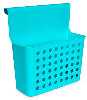 PracticDomus Cesta Colgante Organizadora Balance para Puertas de Armarios. Ideal Productos Limpieza (Turquesa)