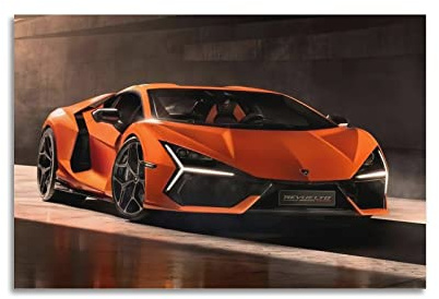 JUNNA Hyper Auto-Poster für Lamborghini Revuelto Super Auto Sport Auto Dekorative Malerei Leinwand Wand und Kunst Bild Familie Schlafzimmer Dekor 60 x 90 cm