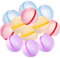 12 Stück Wiederverwendbare Magnetische Wasserballons, Wasserbombe Selbstdichtend Schnellfüllung, Sommerspielzeug, Sommerparty Wasserspielzeug für Mädchen Jungen ab 3 Jahren
