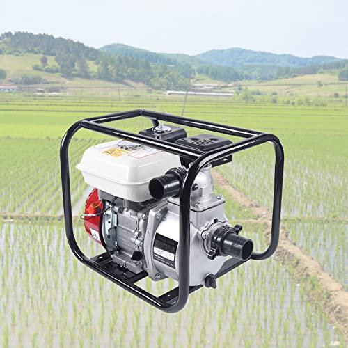 Pompa dell'acqua a benzina, 2 pollici, 4 tempi, 210 CC, pompa dell'acqua a benzina, 6,5 HP 4,8 KW, motore a benzina, pompa per laghetto, giardino o casa