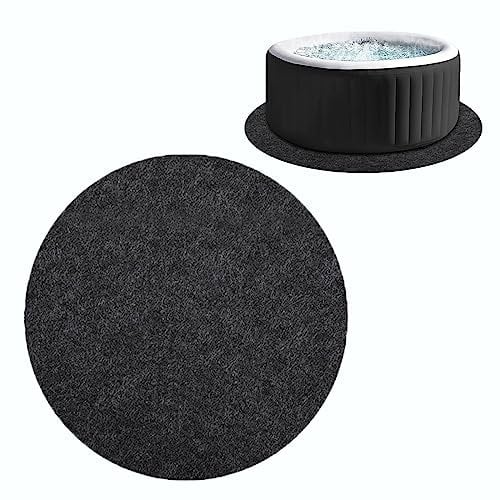 Hot Tub Matte für oberirdischen Pool, Unter Pool Matten, Swingming Pool Unterlage, Aufblasbare Spa Pool Schutz Pad, Anti-Rutsch wasserdichte Matte für Outdoor Hot Tub Pool (Round- Dia 2m)