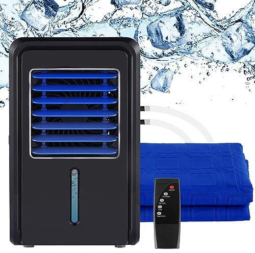 Water-cooled Mattress System 2.5L System Electric Water Cool Mat Mattress Cooler(1.6mx1.4m,Black)