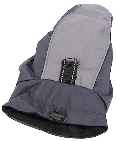 POPETPOP Wasserdichter Hundemantel Hundejacke Für Große Hunde Im Winter Mit Futter Und Reflektierenden Details Bequem Und Warm Für Regentage Und Spaziergänge Bei Schlechtem Wetter