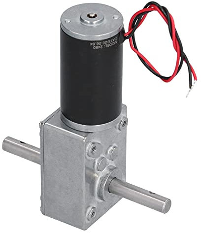 Moteur à Engrenage à Vis sans Fin Moteur à Courant Continu Coque Métallique Arbre de Sortie en Acier Inoxydable Faible Consommation D'énergie à Friction Moteur électrique utilisé