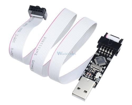 DIY elektrische Einheit 10 Pin USBASP USBISP 3,3/5 V AVR Programmierer USB Kabel Adapter ATMEGA8 ATMEGA128