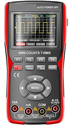 Oscilloscope portatif Oscilloscope numérique professionnel avec touche MODE 9999 comptes multimètre testeur de tension ca/cc Kit d'oscilloscope de stockage fils de Test avec de hautes performances