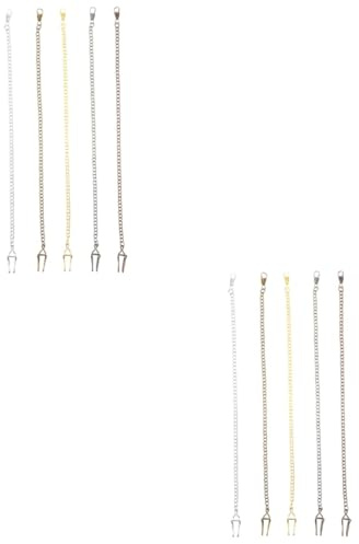 SAFIGLE 10stücke Taschenuhr Ketten Mit Karabinerhaken Retro Metallgürtelketten Für Uhren Antikbronze Gunmetal Und Rotkupfer Hochwertige Aufbewahrungslösungen Für Ihre Taschenuhr