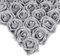 IPOPU Silberfarbene Rosen, 25 Stück Glitzer-Rosen, Blumenstrauß mit Kristall für Kuchen, Hochzeit, Blumenstrauß, Zuhause, Party-Dekoration (Silber)