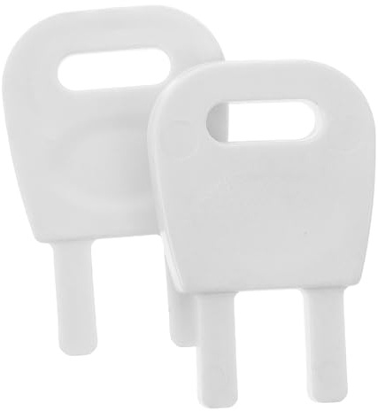 VILLFUL 2Pcs Plastic Roll Tissue Box Key Commercial Toilet Dispenser Key Universal Paper Towel Dispenser Replacement Sturdy and Convenient for Opening Jammed Minimalist Design 30mm